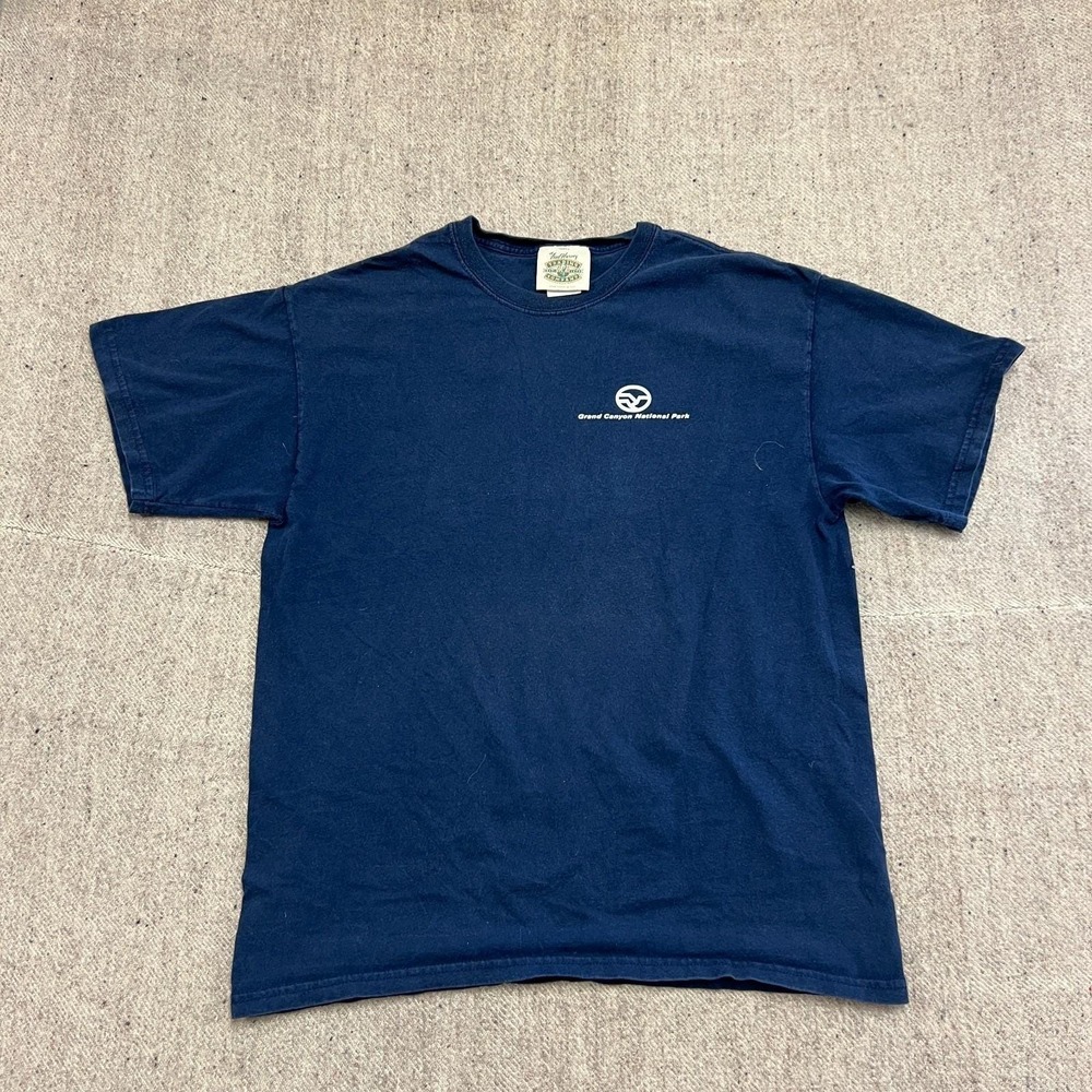 Vintage Grand Canyon National Park Shirt Mens Large Blue 1990s Go Hike